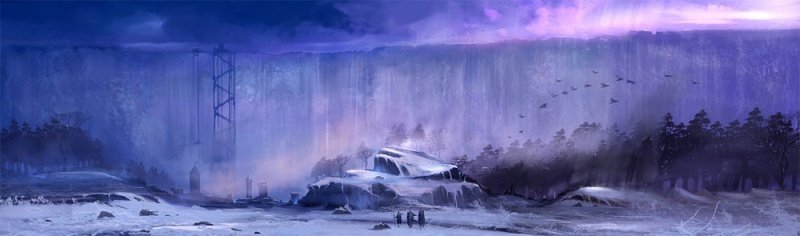 Стена. Иллюстрация Марка Симонетти для компьютерной игры Game of Thrones: Genesis