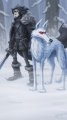 Jon snow and ghost by oozn.jpg