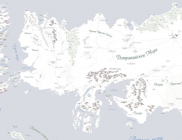 Карта мира джорджа мартина