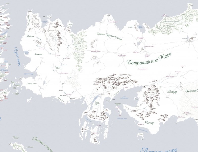 Карта вестероса на русском языке