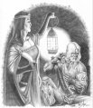 Catelyn confronts Jaime by Mike Miller.jpg