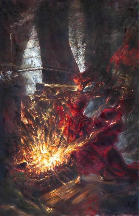 Мелисандра и ее видения в огне, илл. Энрике Короминас