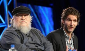 Джордж Мартин и Дэвид Беньофф, TSA "Game of Thrones", пресс-тур