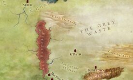 Кусочек карты «Известный мир» из «Земель Льда и Пламени»