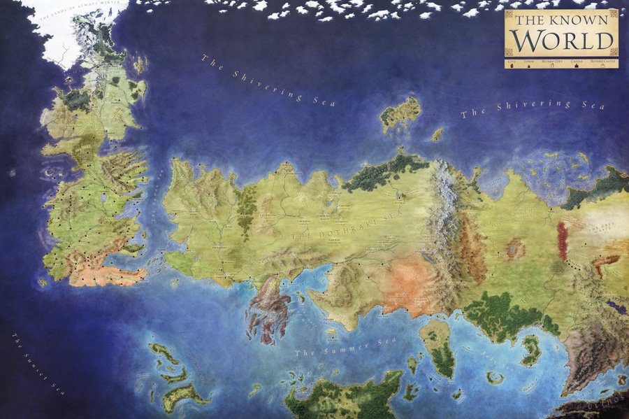 Карта известного мира. Другие карты, сканы и фотографии смотрите на форуме