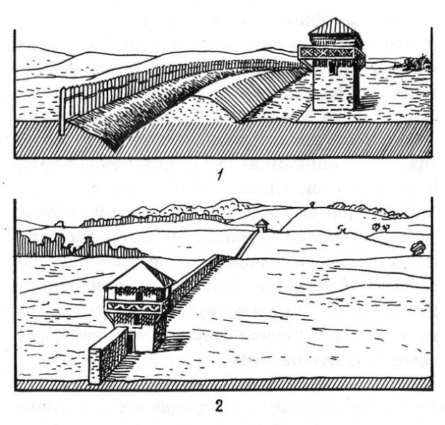 Военное укрепление из вала и рва