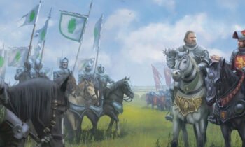 Король Мерн IX, король Лорен I и их армии