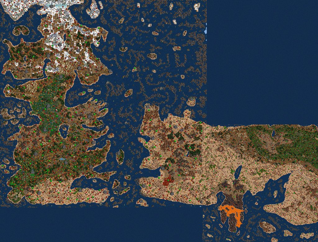 Карта мира Льда и Пламени для Heroes III