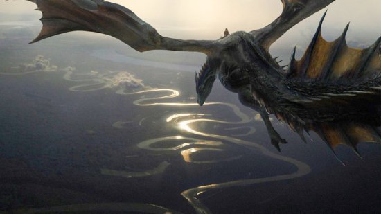 Джейнара Белейрис на своем драконе Терракс исследует Соториос (худ. Sven Sauer)