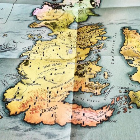 Карта Вестероса в подарочном издании Игры престолов