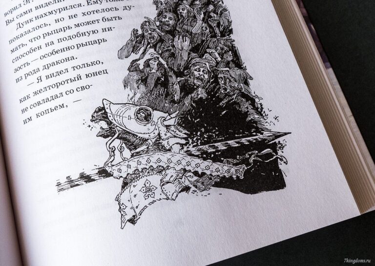 Внутренние иллюстрации книги «Рыцарь Семи Королевств»: всмотритесь в лица зрителей