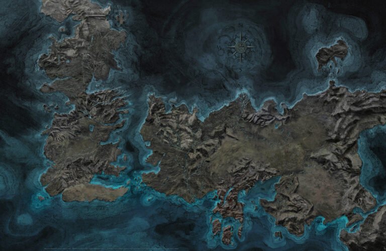 Карта Дома драконов для путеводителя (6000×3909)