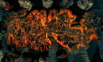 Детали рельефной карты на Драконьем Камне